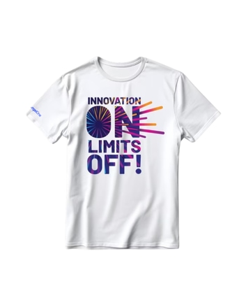 Innovation On Limits Off Unisex Round Neck T-Shirt - White